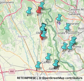 Mappa Via Giacomo Matteotti, 28043 Bellinzago Novarese NO, Italia (7.9405)