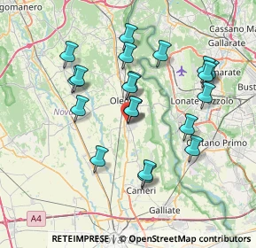 Mappa Via Giacomo Matteotti, 28043 Bellinzago Novarese NO, Italia (6.9495)