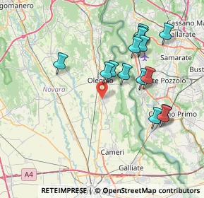 Mappa Via Giacomo Matteotti, 28043 Bellinzago Novarese NO, Italia (7.538)