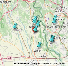 Mappa Via Giacomo Matteotti, 28043 Bellinzago Novarese NO, Italia (5.92273)