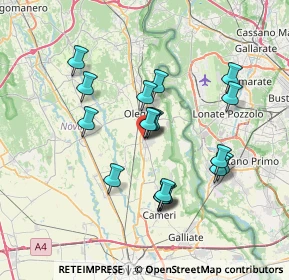 Mappa Via Giacomo Matteotti, 28043 Bellinzago Novarese NO, Italia (6.47056)