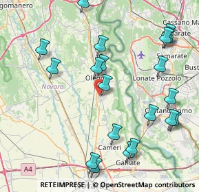 Mappa Via Giacomo Matteotti, 28043 Bellinzago Novarese NO, Italia (9.5645)