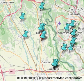 Mappa Via Giacomo Matteotti, 28043 Bellinzago Novarese NO, Italia (8.7745)