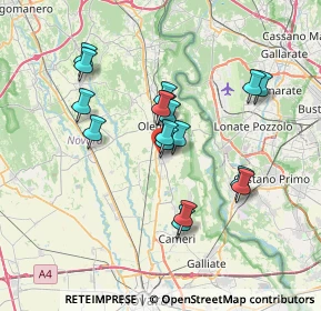 Mappa Via Giacomo Matteotti, 28043 Bellinzago Novarese NO, Italia (6.08471)