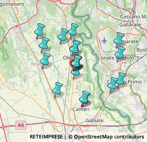 Mappa Via Giacomo Matteotti, 28043 Bellinzago Novarese NO, Italia (5.935)