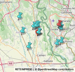 Mappa Via Giacomo Matteotti, 28043 Bellinzago Novarese NO, Italia (6.14462)