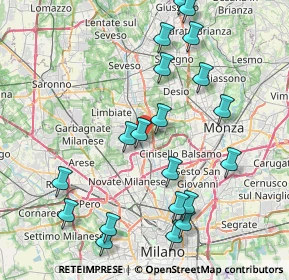 Mappa , 20037 Paderno Dugnano MI, Italia (9.0595)