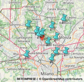 Mappa , 20037 Paderno Dugnano MI, Italia (5.84667)