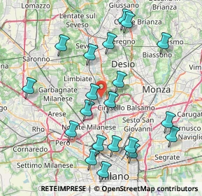 Mappa , 20037 Paderno Dugnano MI, Italia (8.6405)