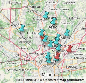 Mappa , 20037 Paderno Dugnano MI, Italia (6.44533)