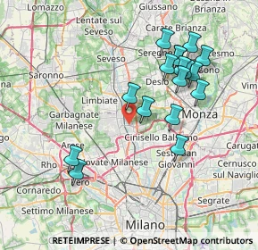 Mappa , 20037 Paderno Dugnano MI, Italia (7.38412)