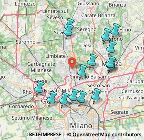 Mappa , 20037 Paderno Dugnano MI, Italia (7.73563)