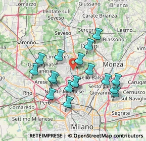 Mappa , 20037 Paderno Dugnano MI, Italia (6.58833)