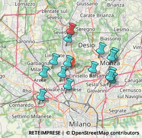 Mappa , 20037 Paderno Dugnano MI, Italia (6.57467)