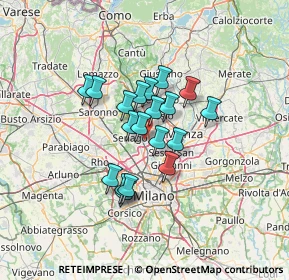 Mappa , 20037 Paderno Dugnano MI, Italia (9.30211)