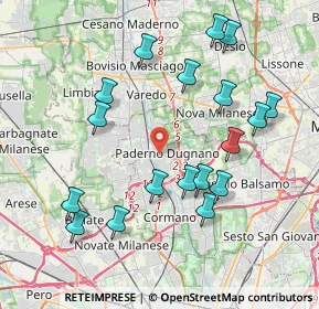 Mappa , 20037 Paderno Dugnano MI, Italia (4.12778)