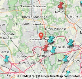 Mappa , 20037 Paderno Dugnano MI, Italia (6.46429)
