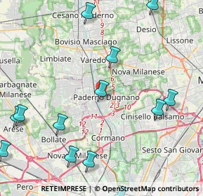 Mappa , 20037 Paderno Dugnano MI, Italia (6.57389)