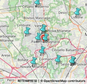 Mappa , 20037 Paderno Dugnano MI, Italia (3.84583)
