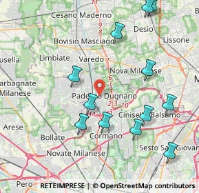 Mappa , 20037 Paderno Dugnano MI, Italia (4.48667)