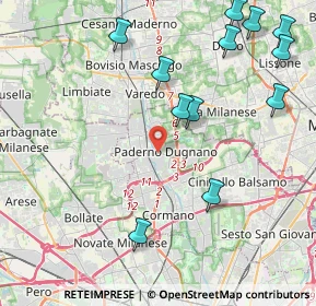 Mappa , 20037 Paderno Dugnano MI, Italia (5.05167)