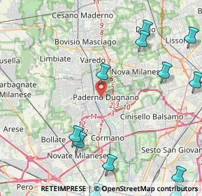 Mappa , 20037 Paderno Dugnano MI, Italia (6.58133)