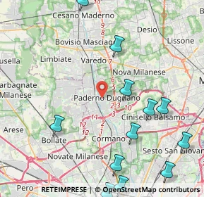 Mappa , 20037 Paderno Dugnano MI, Italia (5.50833)