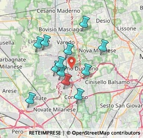 Mappa , 20037 Paderno Dugnano MI, Italia (3.05333)