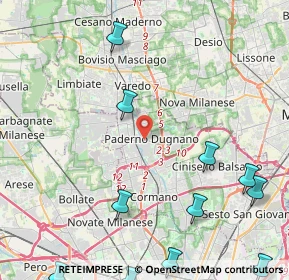 Mappa , 20037 Paderno Dugnano MI, Italia (6.38583)
