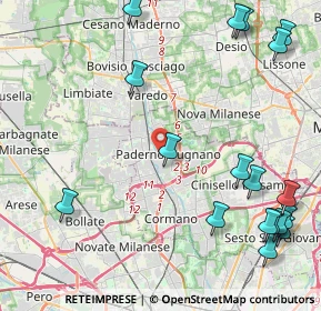 Mappa , 20037 Paderno Dugnano MI, Italia (5.84722)