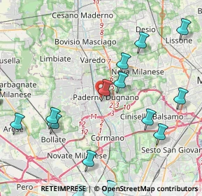 Mappa , 20037 Paderno Dugnano MI, Italia (6.1165)