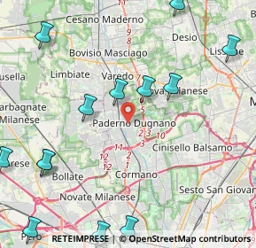 Mappa , 20037 Paderno Dugnano MI, Italia (6.36938)