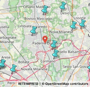 Mappa , 20037 Paderno Dugnano MI, Italia (6.20833)