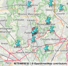 Mappa , 20037 Paderno Dugnano MI, Italia (3.75417)