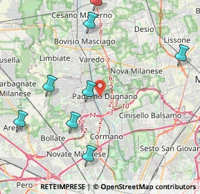 Mappa , 20037 Paderno Dugnano MI, Italia (6.42923)
