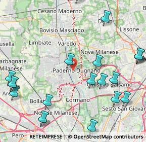 Mappa , 20037 Paderno Dugnano MI, Italia (5.6435)