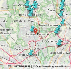 Mappa , 20037 Paderno Dugnano MI, Italia (5.45611)