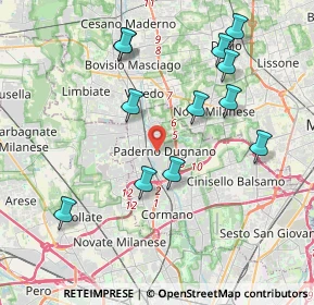 Mappa , 20037 Paderno Dugnano MI, Italia (4.08667)