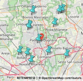 Mappa , 20037 Paderno Dugnano MI, Italia (4.20833)