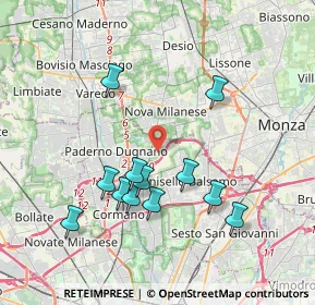 Mappa Via Lodi, 20037 Paderno Dugnano MI, Italia (3.64583)