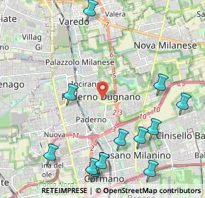 Mappa Via Francesco Baracca, 20037 Paderno Dugnano MI, Italia (2.68583)