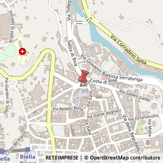 Mappa Via Scaglia, 10, 13900 Biella, Biella (Piemonte)
