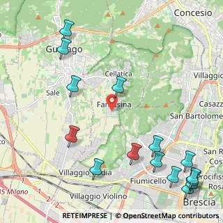 Mappa Via Donatori di Sangue, 25060 Cellatica BS, Italia (3.01667)