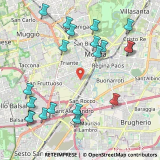 Mappa Via Francesco Domenico Guerrazzi, 20900 Monza MB, Italia (2.6505)