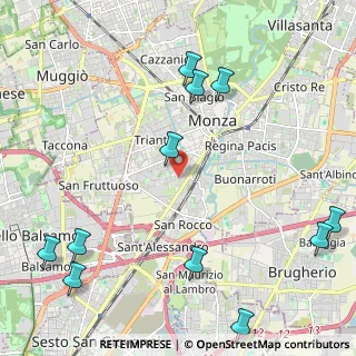 Mappa Via Francesco Domenico Guerrazzi, 20900 Monza MB, Italia (3.17462)