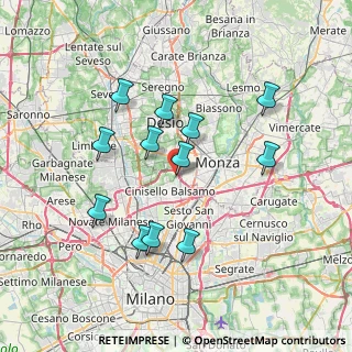 Mappa Via Giuseppe Giacosa, 20835 Muggiò MB, Italia (6.77)