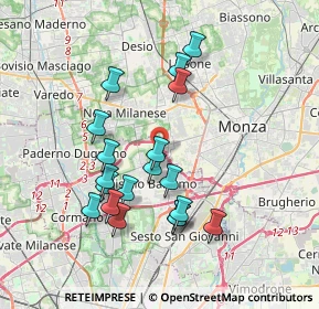 Mappa Via Giuseppe Giacosa, 20835 Muggiò MB, Italia (3.47895)