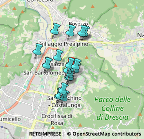 Mappa Via Giuseppe Verginella, 25133 Brescia BS, Italia (1.3045)