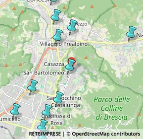 Mappa Via Giuseppe Verginella, 25133 Brescia BS, Italia (2.82167)