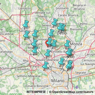 Mappa Via Gran Sasso, 20037 Paderno Dugnano MI, Italia (6.77526)